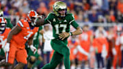 South Florida Bulls quarterback Byrum Brown.