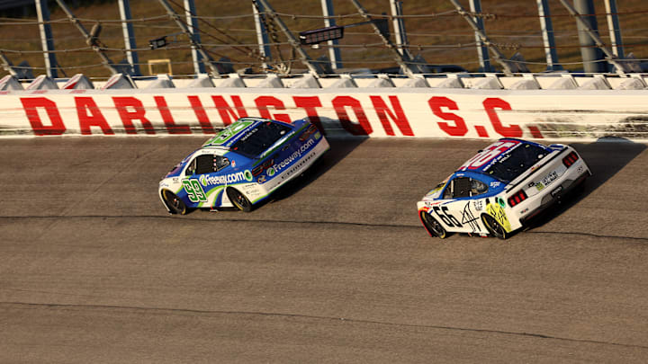 Daniel Suarez, Trackhouse Racing Team, Timmy Hill, MBM Motorsports, NASCAR