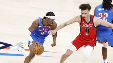 Apr 24, 2024; Oklahoma City, Oklahoma, USA; Newly acquired Atlanta Hawks guard Dyson Daniels (11). Mandatory Credit: Alonzo Adams-USA TODAY Sports