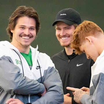 Patrick Herbert (left) will face off against his brother Justin Herbert when the Jaguars take on the Chargers on Nov. 16. 