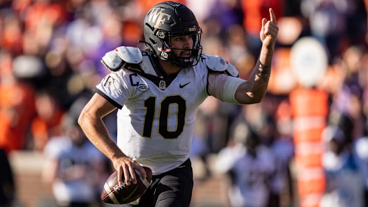 wake forest vs boston college point spread over under moneyline prediction college football week 13