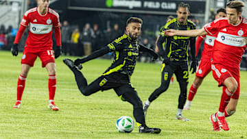 Diego Rossi scored two goals as the Columbus Crew beat the Chicago Fire 4–2 to open the MLS regular season.