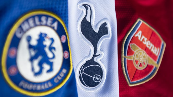 The Chelsea, Arsenal and Tottenham Hotspur Club Crests