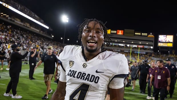 Oct 7, 2023; Tempe, Arizona, USA; Colorado Buffaloes wide receiver Javon Antonio (4) against the Arizona State Sun Devils at 