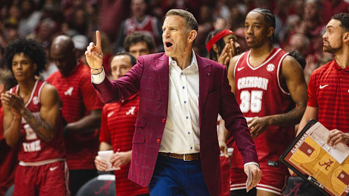 Alabama Crimson Tide head coach Nate Oats