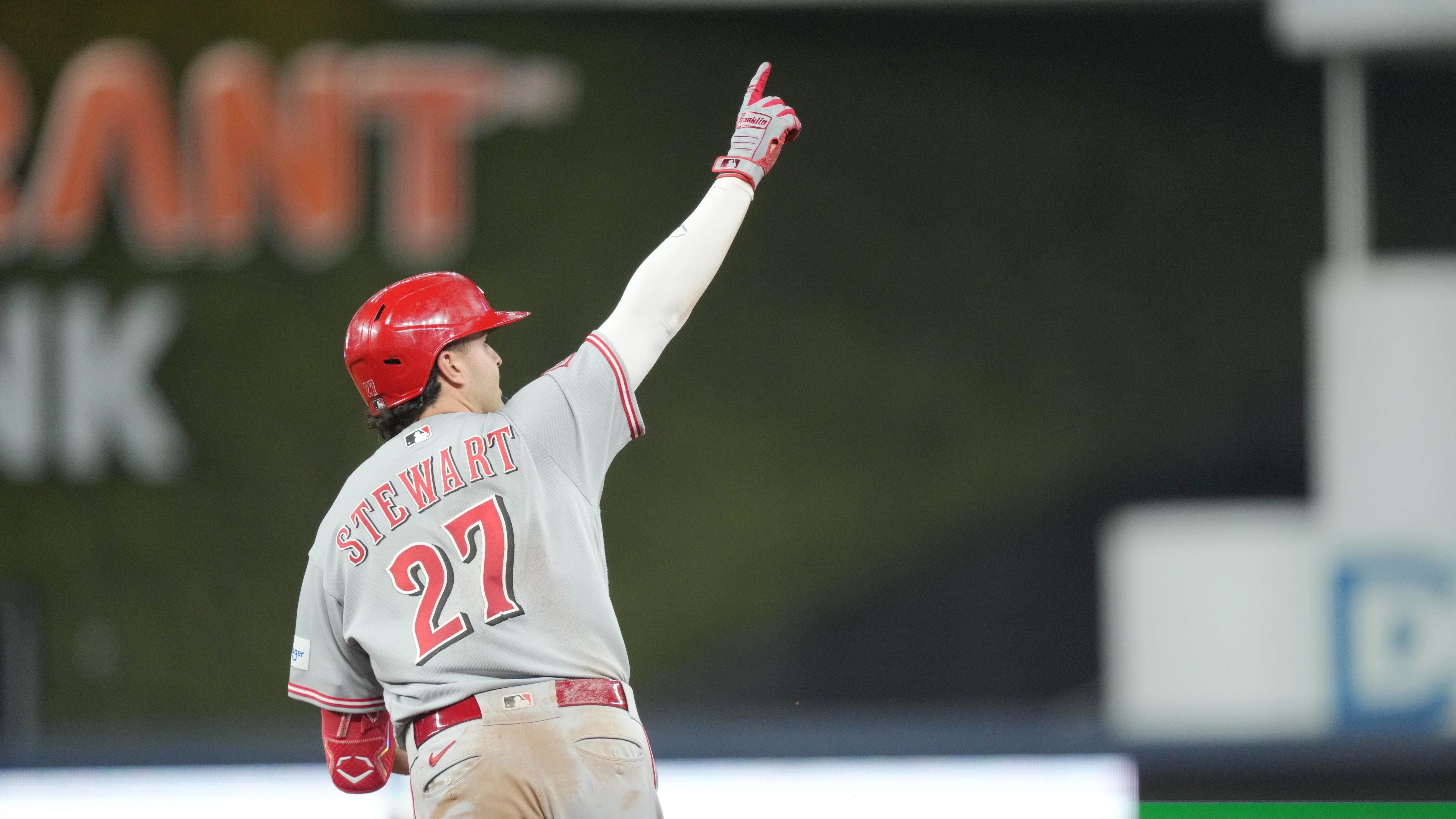 Cincinnati Reds first baseman Sal Stewart