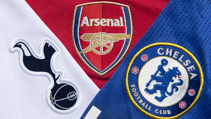 The Chelsea, Arsenal and Tottenham Hotspur Club Crests