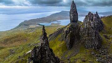 The Old Man of Storr on the Isle of Skye, Scotland.