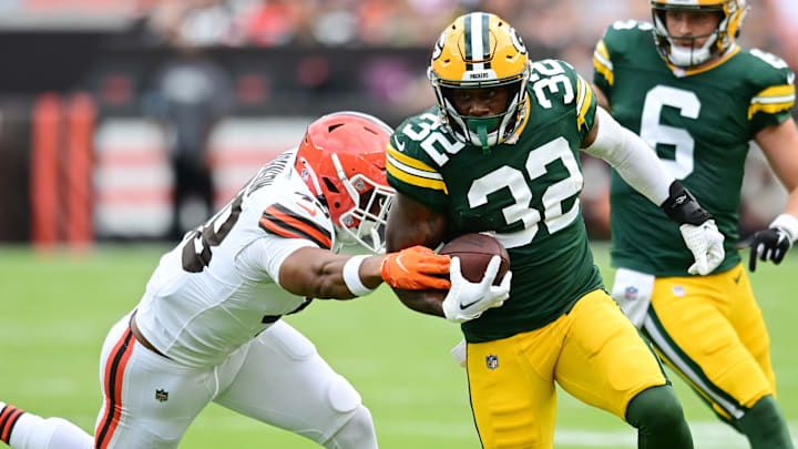 Green Bay Packers running back MarShawn Lloyd Green Bay Packers running back MarShawn Lloyd