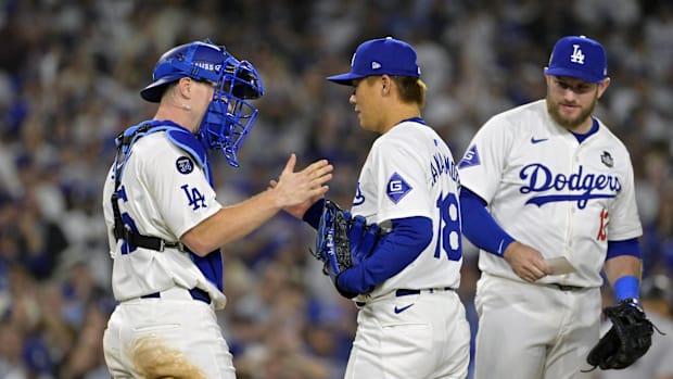 Los Angeles Dodgers pitcher Yoshinobu Yamamoto