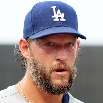 Los Angeles Dodgers starting pitcher Clayton Kershaw (22) looks on before the game against the Tampa Bay Rays at George M. Steinbrenner Field on Aug 1. 