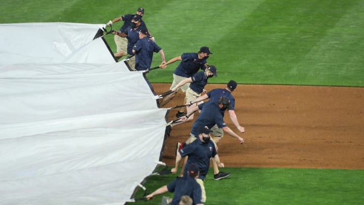 A rain delay has interrupted the Minnesota Twins vs. Tampa Bay Rays game on Tuesday, June 18th.
