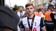 Timo Werner im Trikot von Ex-Klub Tottenham