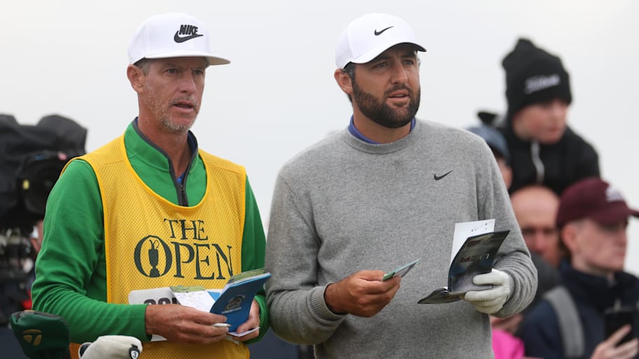 Regular caddie Ted Scott is out this week for world No. 1 Scottie Scheffler. | Mike Frey-Imagn Images