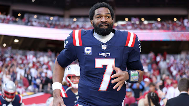 Jacoby Brissett started five games in 2024 for the Patriots.