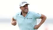 Justin Thomas celebrates winning the 2025 RBC Heritage.