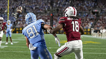 Sep 2, 2023; Charlotte, North Carolina, USA; North Carolina Tar Heels tight end John Copenhaver (81)