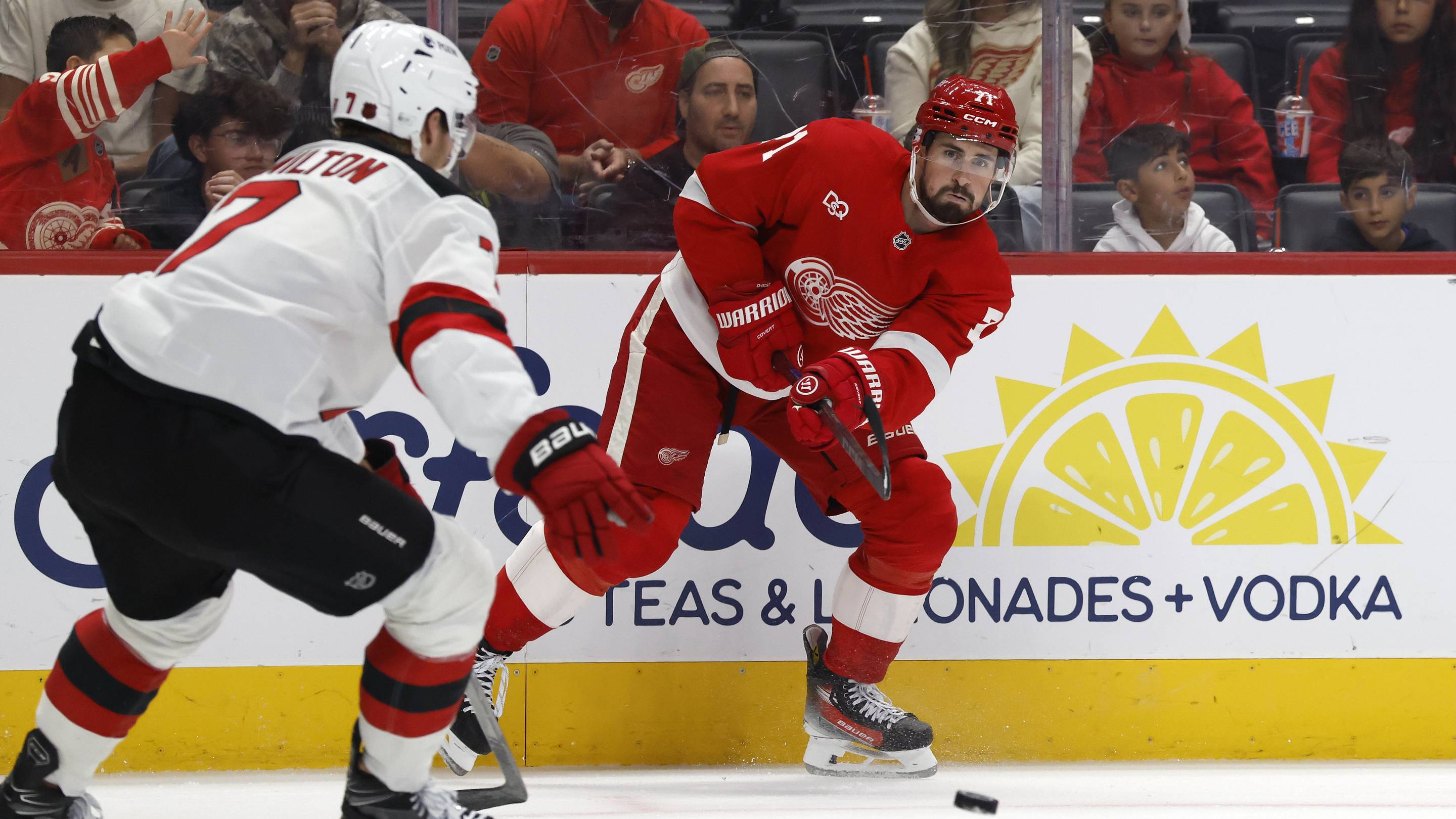Red Wings Battle Back, But Jack Hughes Gives Devils Overtime Victory
