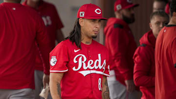 Cincinnati Reds pitcher Jose Acuna (83)