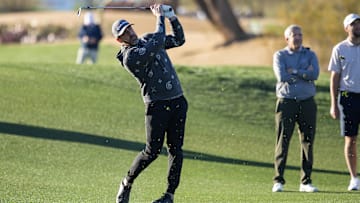 Aaron Rodgers on the golf course