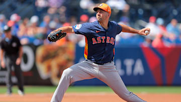Houston Astros starting pitcher Colton Gordon