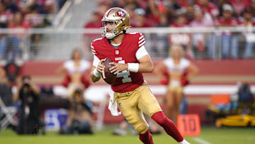 San Francisco 49ers quarterback Tanner Mordecai (4)