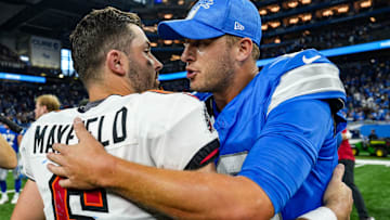 Baker Mayfield and Jared Goff will meet again with both of their teams jockeying for playoff position.