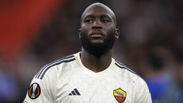 Romelu Lukaku lining up for Roma in the Europa League