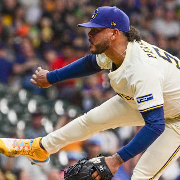 Freddy Peralta and the Brewers are home underdogs to the Dodgers on Monday night.
