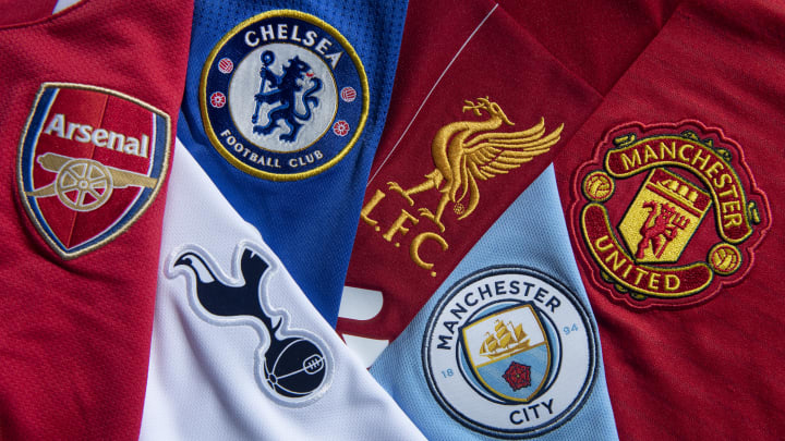 Top Six Club Badges on Football Shirts