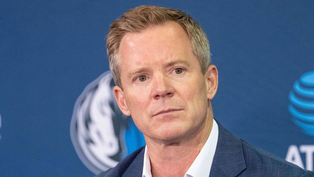Jun 29, 2026; Dallas, TX, USA;  New Dallas Mavericks’ head coach Dusty May answers questions from the media during an introductory press conference at American Airlines Center. Mandatory Credit: Raymond Carlin III-Imagn Images