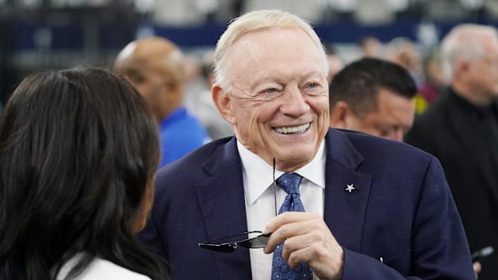 Dallas Cowboys owner Jerry Jones on the sidelines before a game against the New York Giants.
