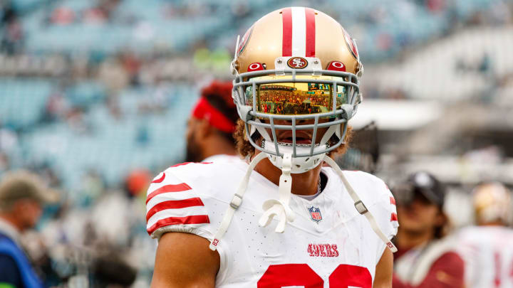 San Francisco 49ers wide receiver Willie Snead IV (83) during the warmups before the game against the Jacksonville Jaguars at EverBank Stadium. 