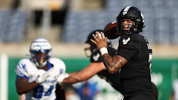 USF quarterback Bryce Archie made his first career start in last year's game against Memphis. It was moved to Orlando's Camping World Stadium after Hurricane Milton caused severe damage throughout Tampa Bay.