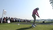 Phillip Barbaree Jr., teeing off in a U.S. Open practice round, made the weekend at Oakmont.
