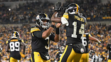 Pittsburgh Steelers WR George Pickens, QB Russell Wilson