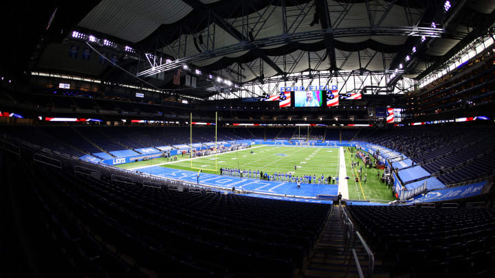 Ford Field is home of the Lions Thanksgiving game. 