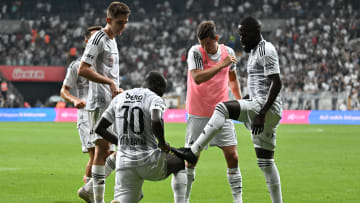 Beşiktaş oyuncularının gol sevinci