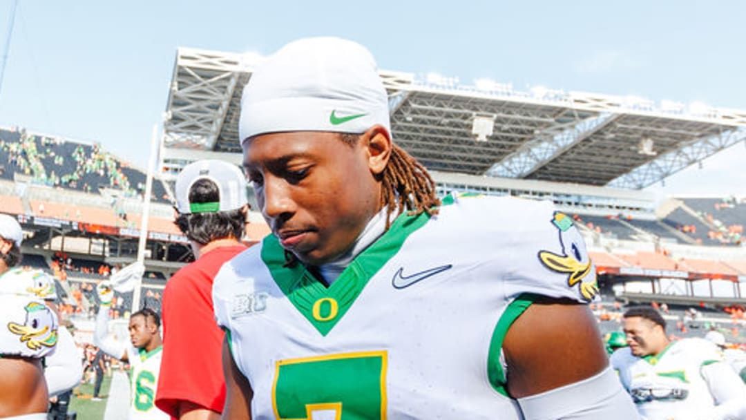 Oregon Ducks Evan Stewart injury recovery Dakorien Moore Dante Moore Dan Lanning Will Stein Ross Douglas Big Ten Kenyon Sadiq