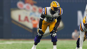 LSU Tigers right tackle Emery Jones Jr.