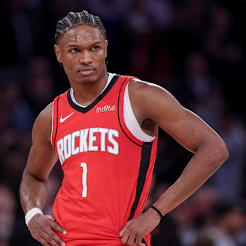 Houston Rockets forward Amen Thompson is a solid prop target tonight.