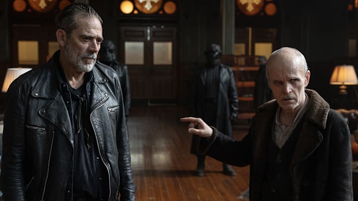 Jeffrey Dean Morgan as Negan and Zeljko Ivanek as The Croat in The Walking Dead: Dead City season 2