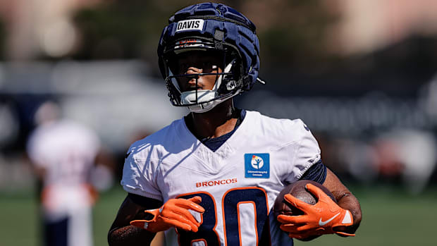 Denver Broncos wide receiver Joaquin Davis (80) during Denver Broncos Training Camp. 