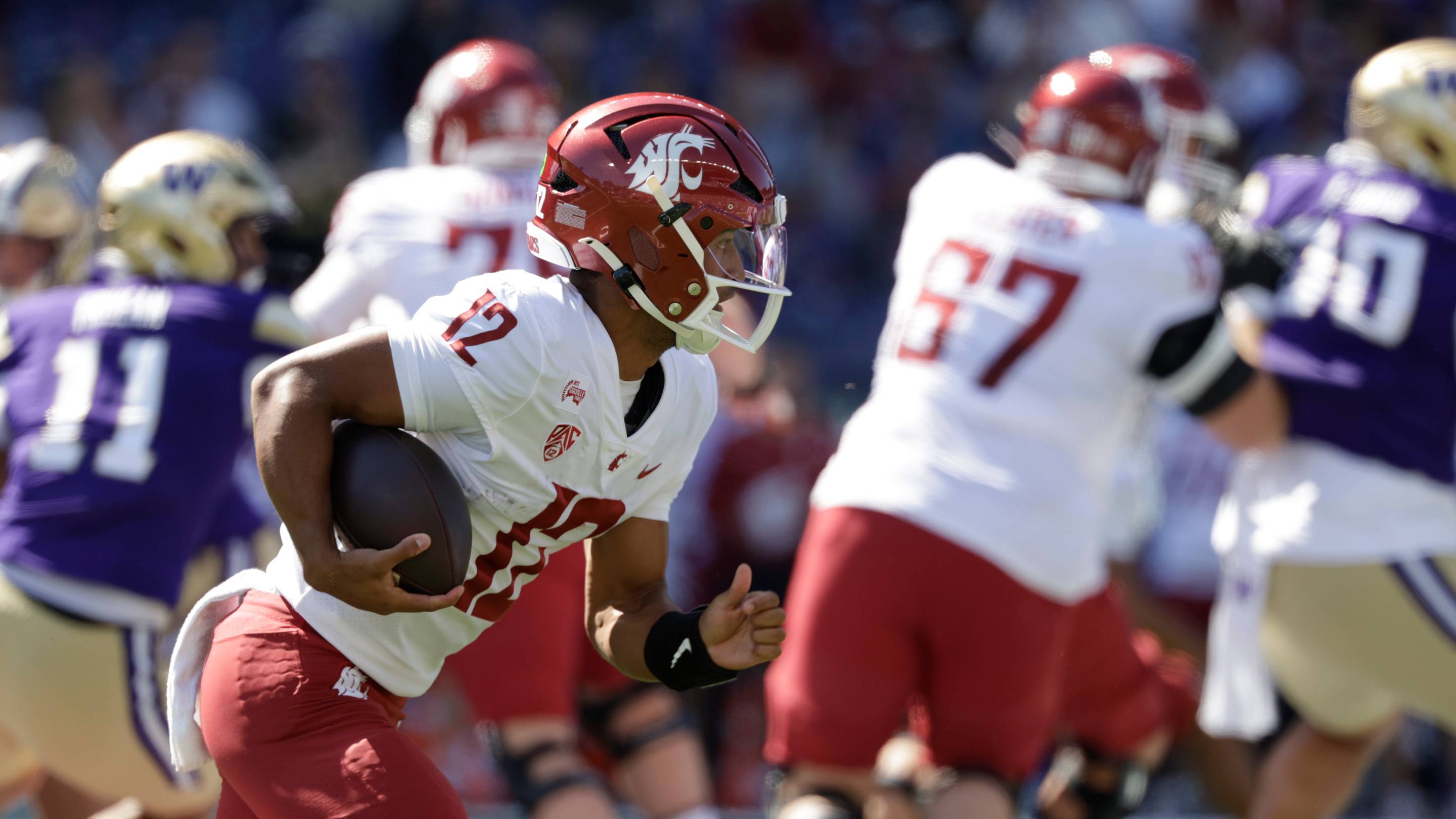 WSU vs. No. 17 Washington starting lineups for 2026 Apple Cup