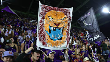 Nov 9, 2024; Orlando, Florida, USA; Orlando City midfielder Cesar Araujo (5) celebrate defeating the Charlotte FC  in a 2024 MLS Cup Playoffs Round One match at Inter&Co Stadium. Mandatory Credit: Kim Klement Neitzel-Imagn Images