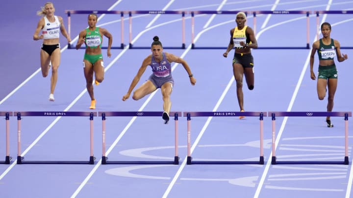 Sydney McLaughlin-Levrone looks to defend her gold medal in the women's 400-meter hurdles.