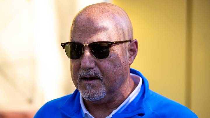 Nov 8, 2023; Scottsdale, AZ, USA; Washington Nationals general manager Mike Rizzo speaks to the media during the MLB General Manager's Meetings at Omni Scottsdale Resort & Spa. Mandatory Credit: Mark J. Rebilas-USA TODAY Sports
