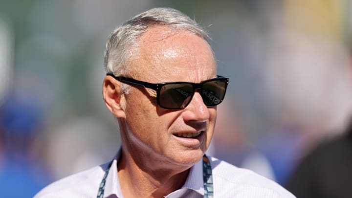 MLB commissioner Rob Manfred introduced the MLB Draft lottery