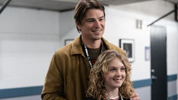 JOSH HARTNETT as Cooper and ARIEL DONOGHUE as Riley in TRAP