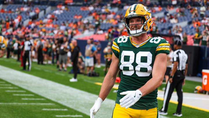 Green Bay Packers tight end Luke Musgrave